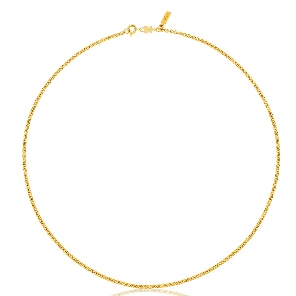 TOUS - Collar Gargantilla Chain De Plata Vermel Mujer Tous