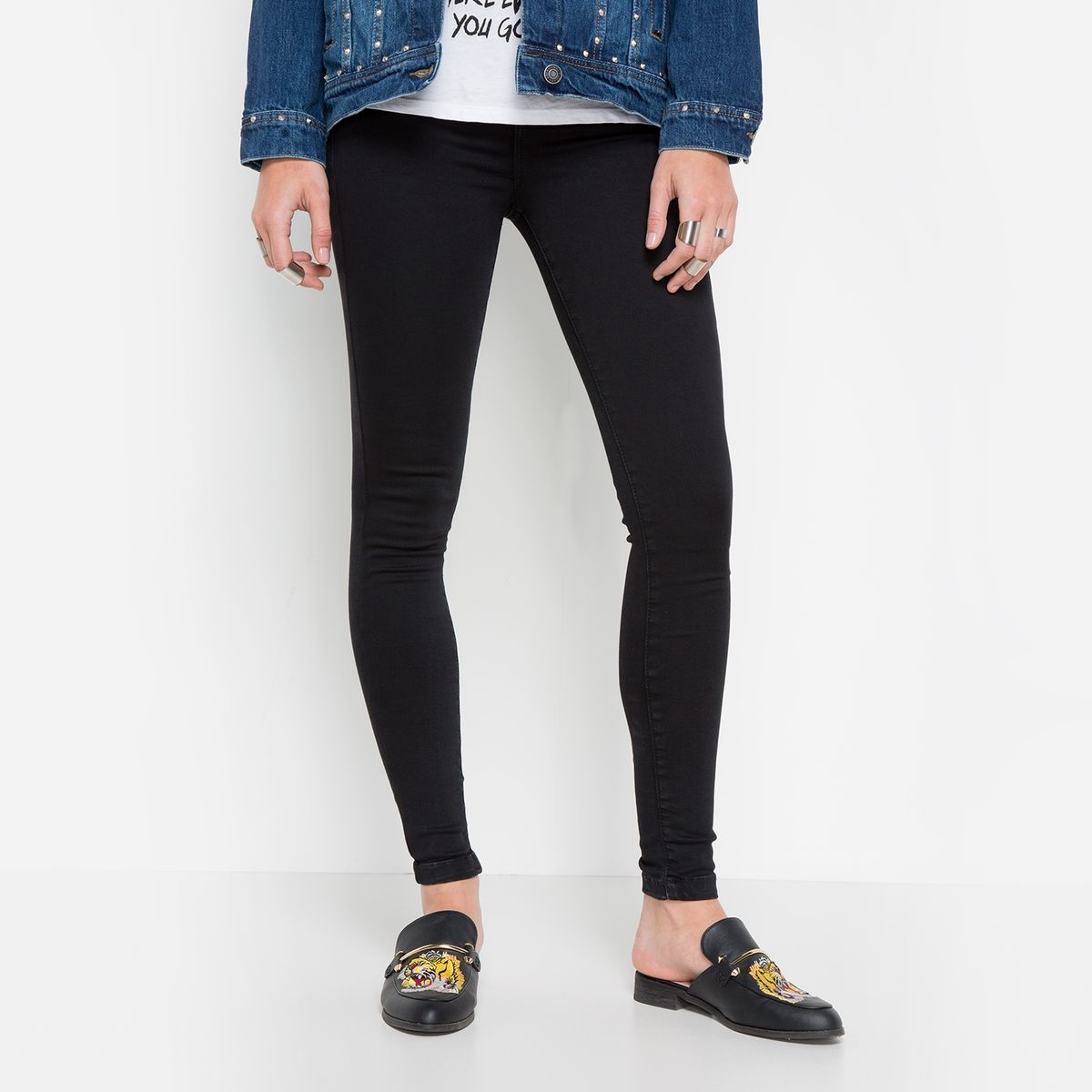 AMERICANINO - Jeans Skinny Tiro Alto Mujer Americanino