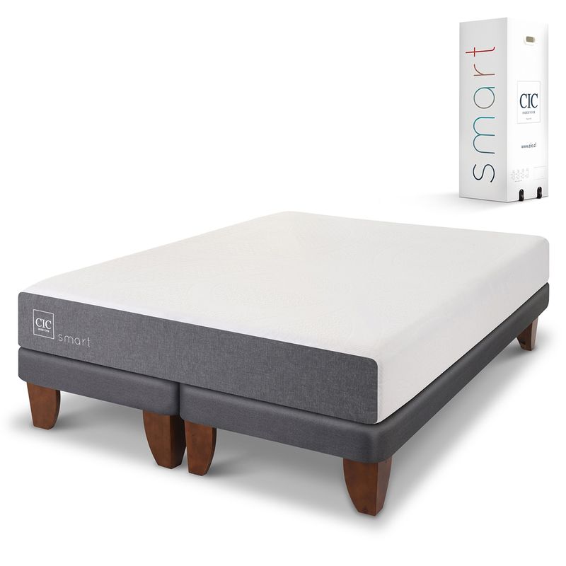 CIC - Cama Europea 2 Plazas Smart 50X200 Cm Base Dividida Cic