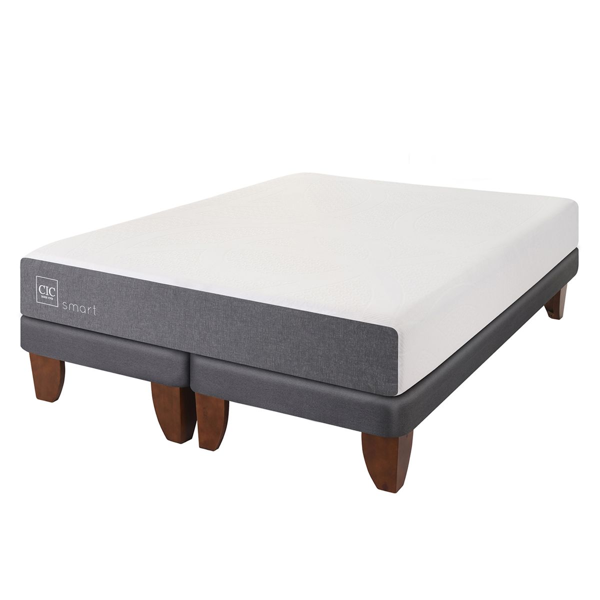 CIC - Cama Europea Smart King X 2.00Mt Base Dividida Cic