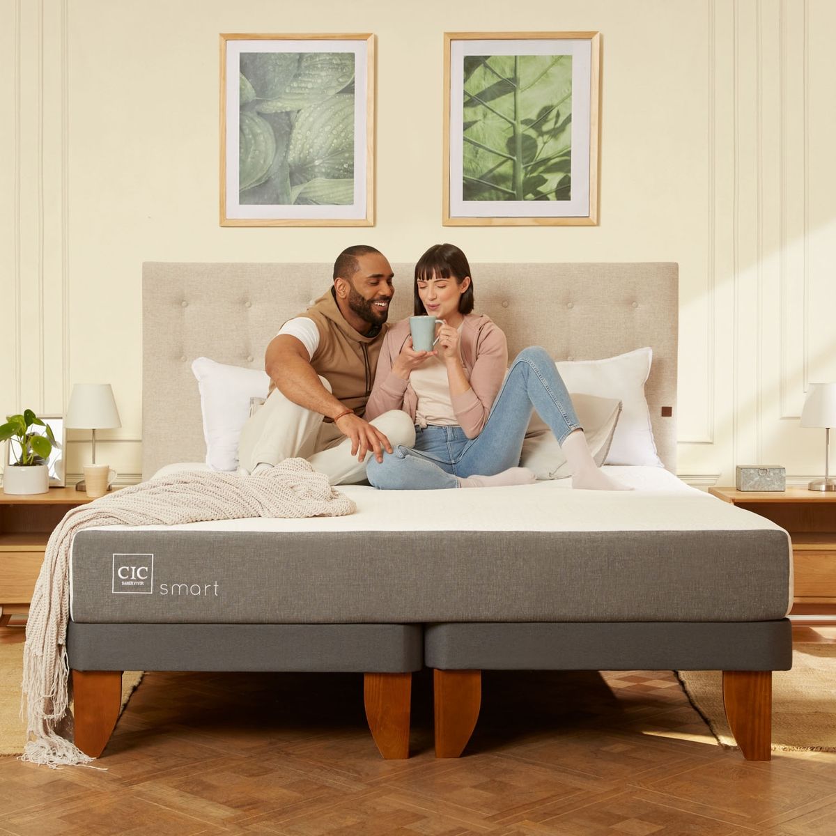CIC - Cama Europea Smart King X 2.00Mt Base Dividida Cic