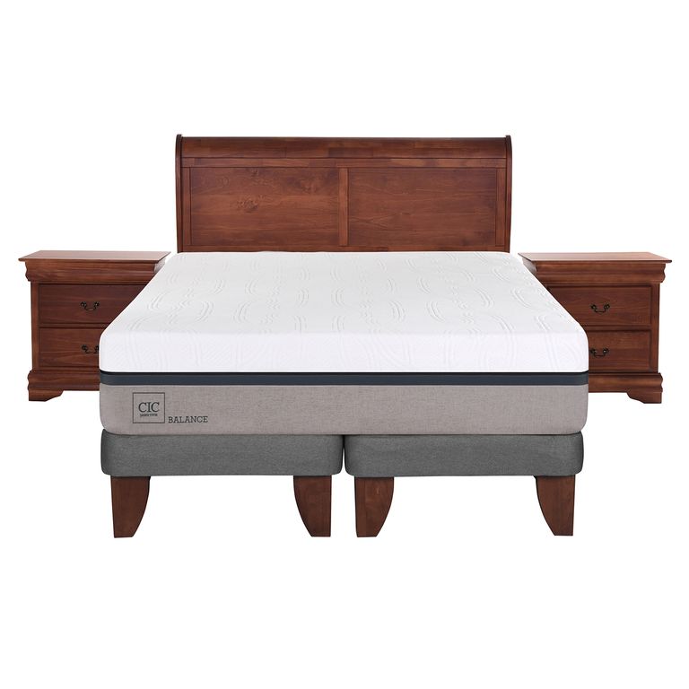 CIC Cama Europea Balance 2 Plazas Base Dividida Miró