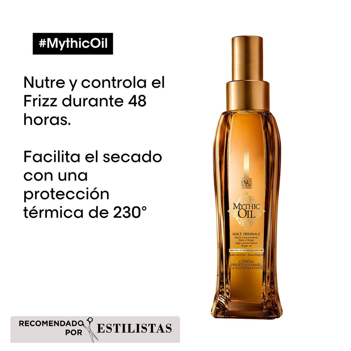 LOREAL PROFESSIONNEL - Aceite De Argán Nutritivo Mythic Oil 100 Ml Loreal Professionnel