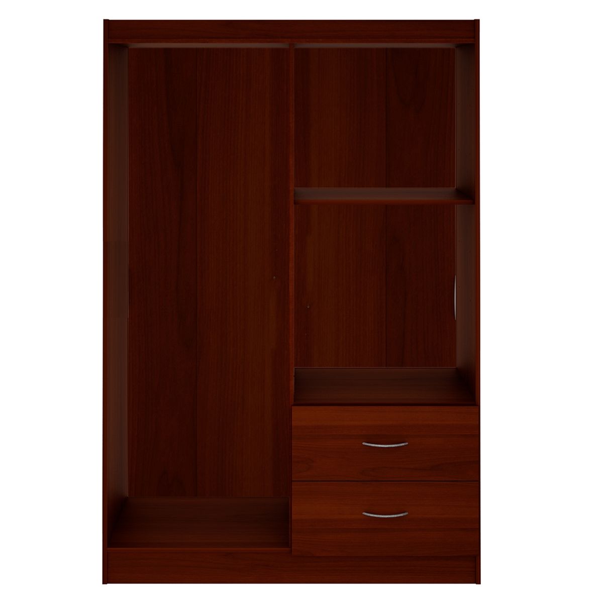 SILCOSIL - Clóset 4 Puertas 2 Cajones Cerezo Silcosil