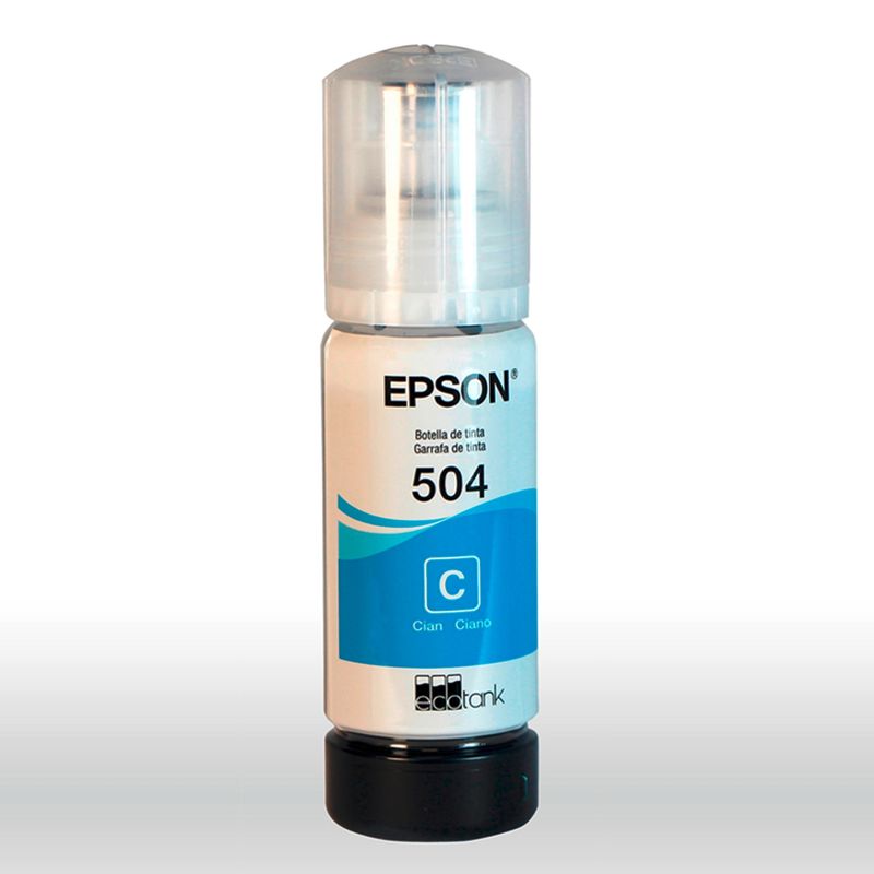 EPSON - Botella Epson T504 Cyan