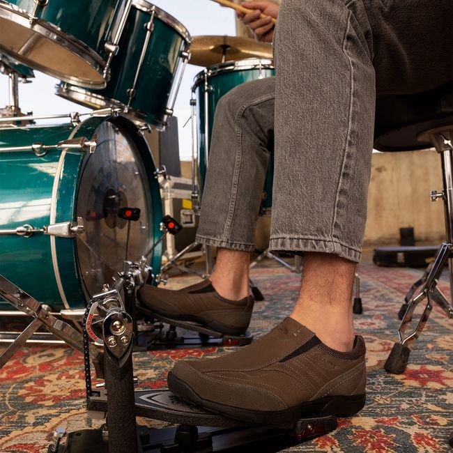 GUANTE - Zapato Casual Hombre Cuero Gris Guante