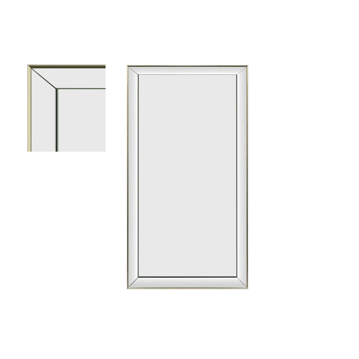 RONDA - Espejo De Pared Doble Bisel 60X80 Cm Ronda