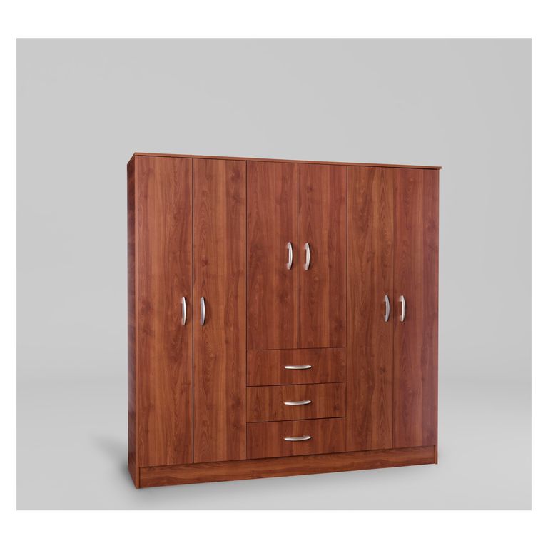 Clóset Maipo 6 Puertas 3 Cajones 180cm