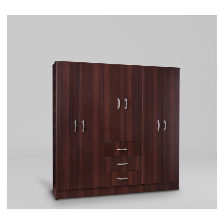 Clóset Maipo 6 Puertas 3 Cajones 180cm