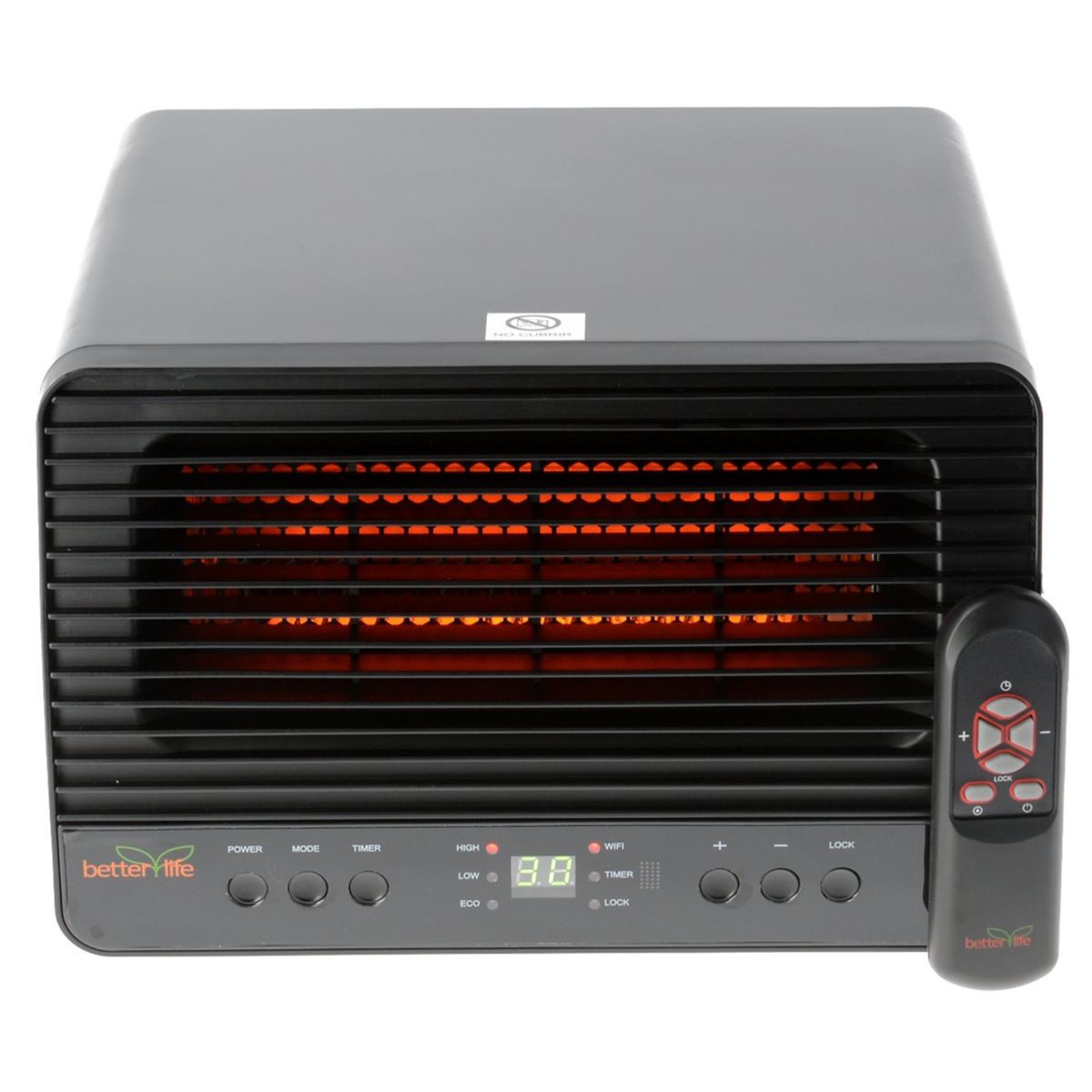 BETTERLIFE - Estufa Eléctrica Infrarroja Con Wifi Ph-95W