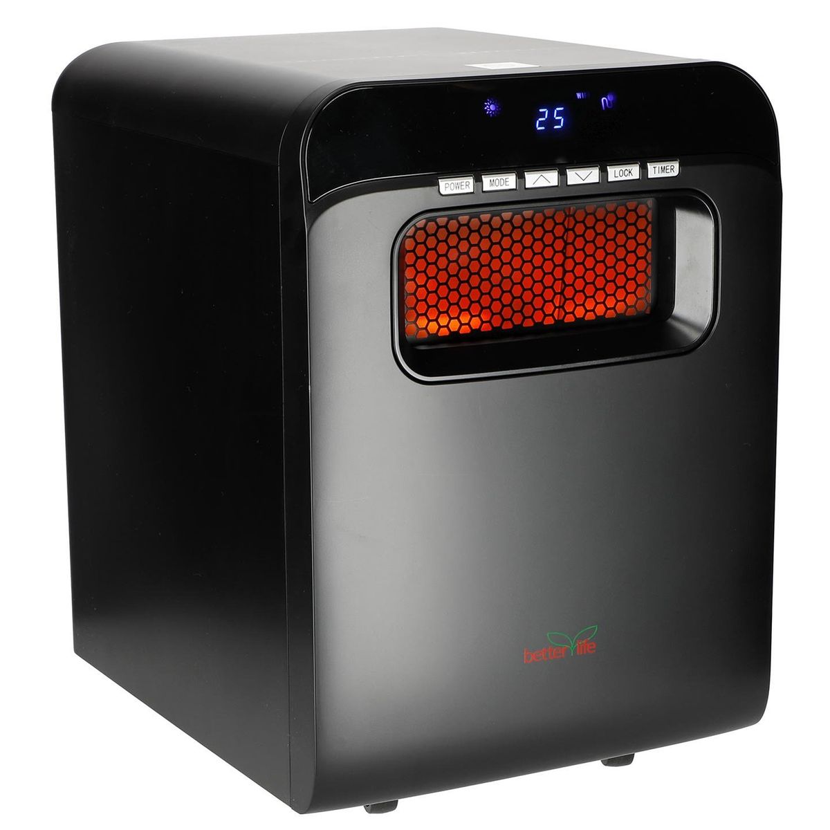 BETTERLIFE - Estufa Eléctrica Infrarroja Con Wifi Bl2000W