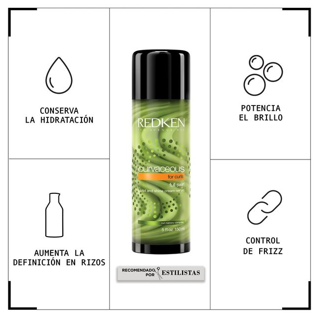 REDKEN - Crema para Peinar Cabello Rizado Full Swirl Curvaceous 150ml Redken