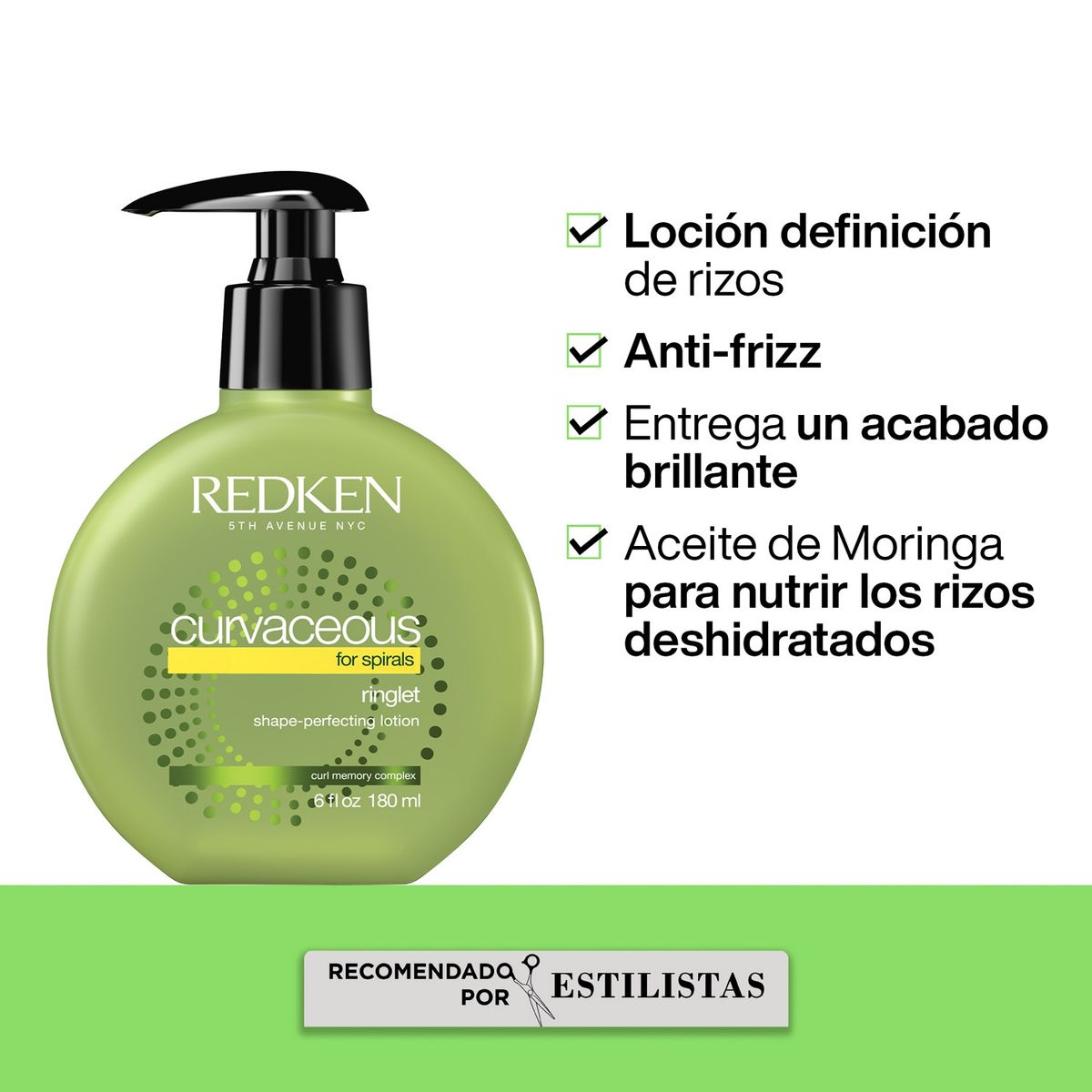 REDKEN - Tratamiento Leave-In Cabello Rizado Ringlet Curvaceous 180ml Redken