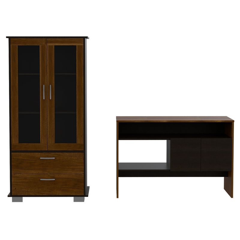 TUHOME - Vitrina + Arrimo Classic Caramelo Tuhome