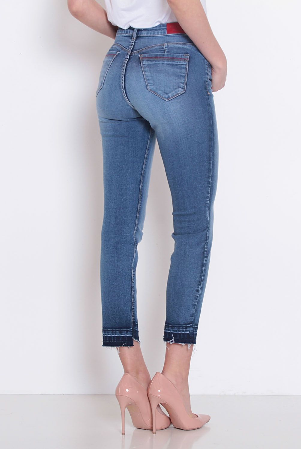 WADOS - Wados Jeans Cropped Tiro Alto Mujer