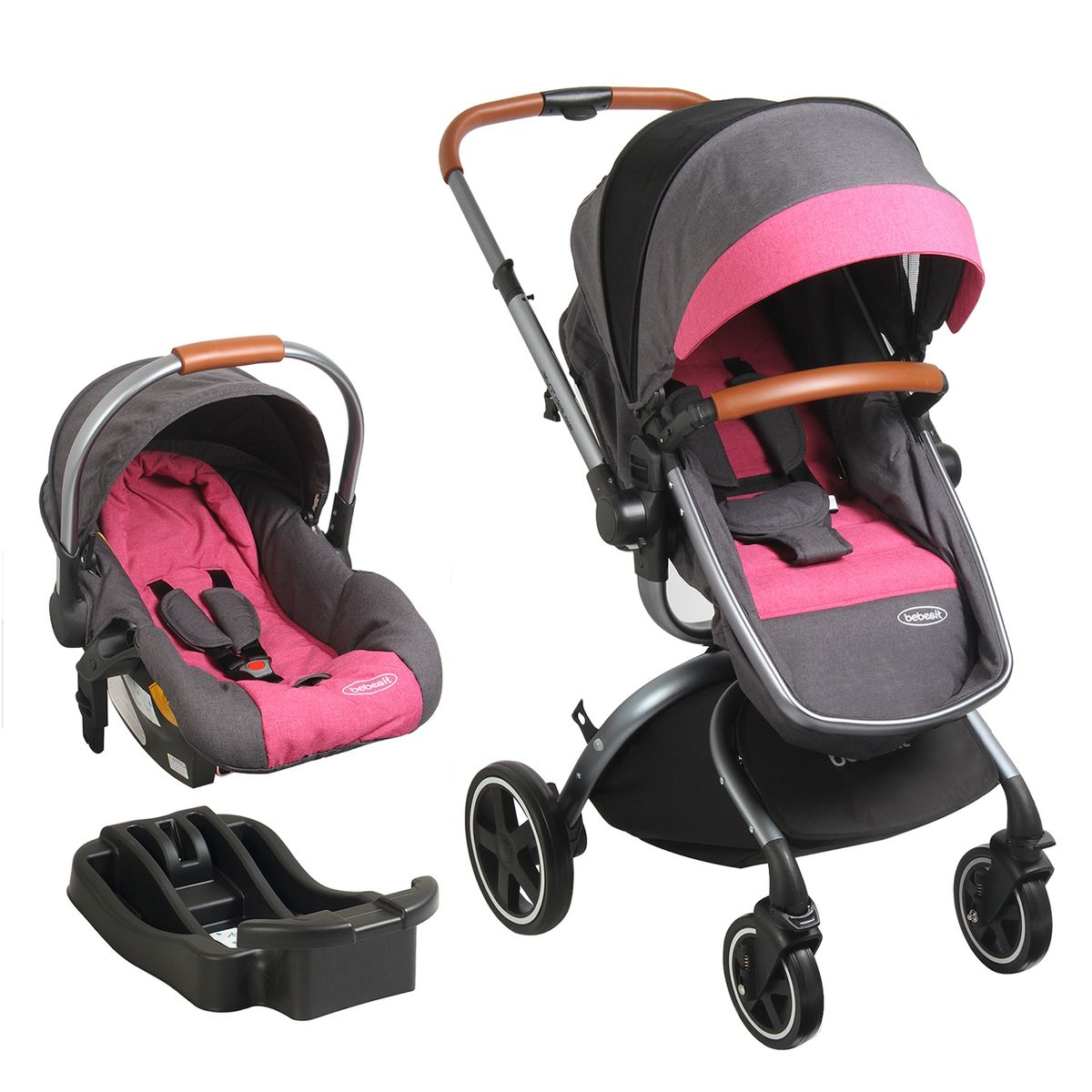 BEBESIT - Coche Giratorio 360° Deluxe Bebesit