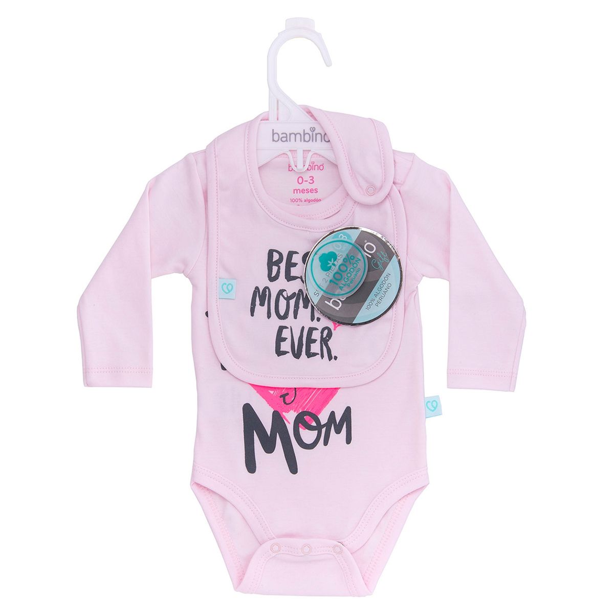 BAMBINO - Set Body Y Babg I Heart U Mom
