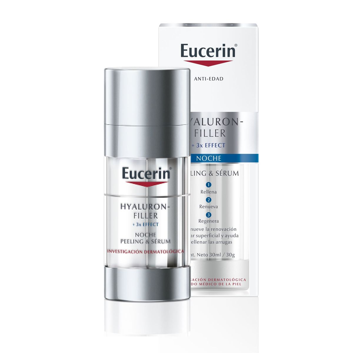 EUCERIN - Sérum Y Peeling Facial Noche Antiedad Hyaluron Filler 30 Ml Eucerin