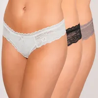Pack De 3 Calzones Encaje Mujer