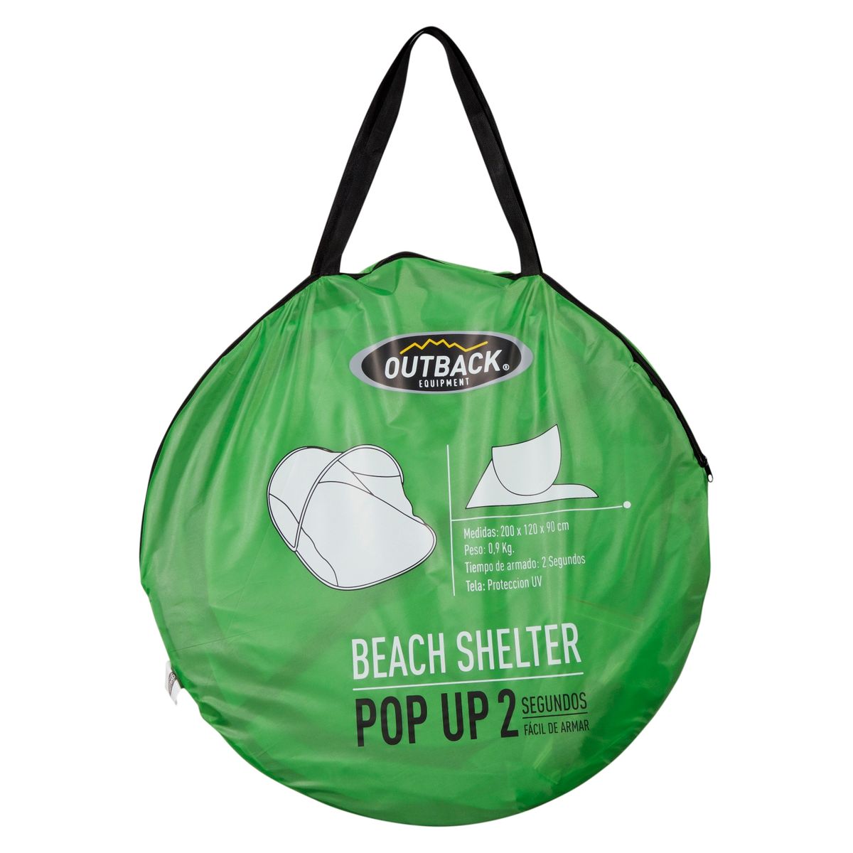 OUTBACK - Carpa Playa Pop Up Color Verde Outback
