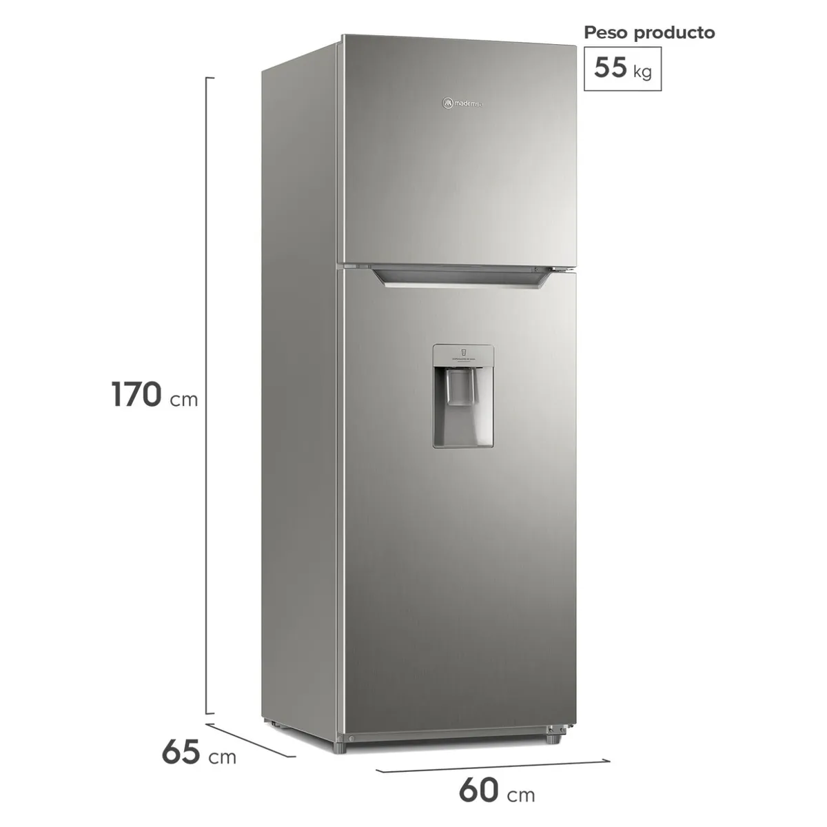 MADEMSA - Refrigerador Top Mount 342Lts No Frost Altus 1350W Mademsa