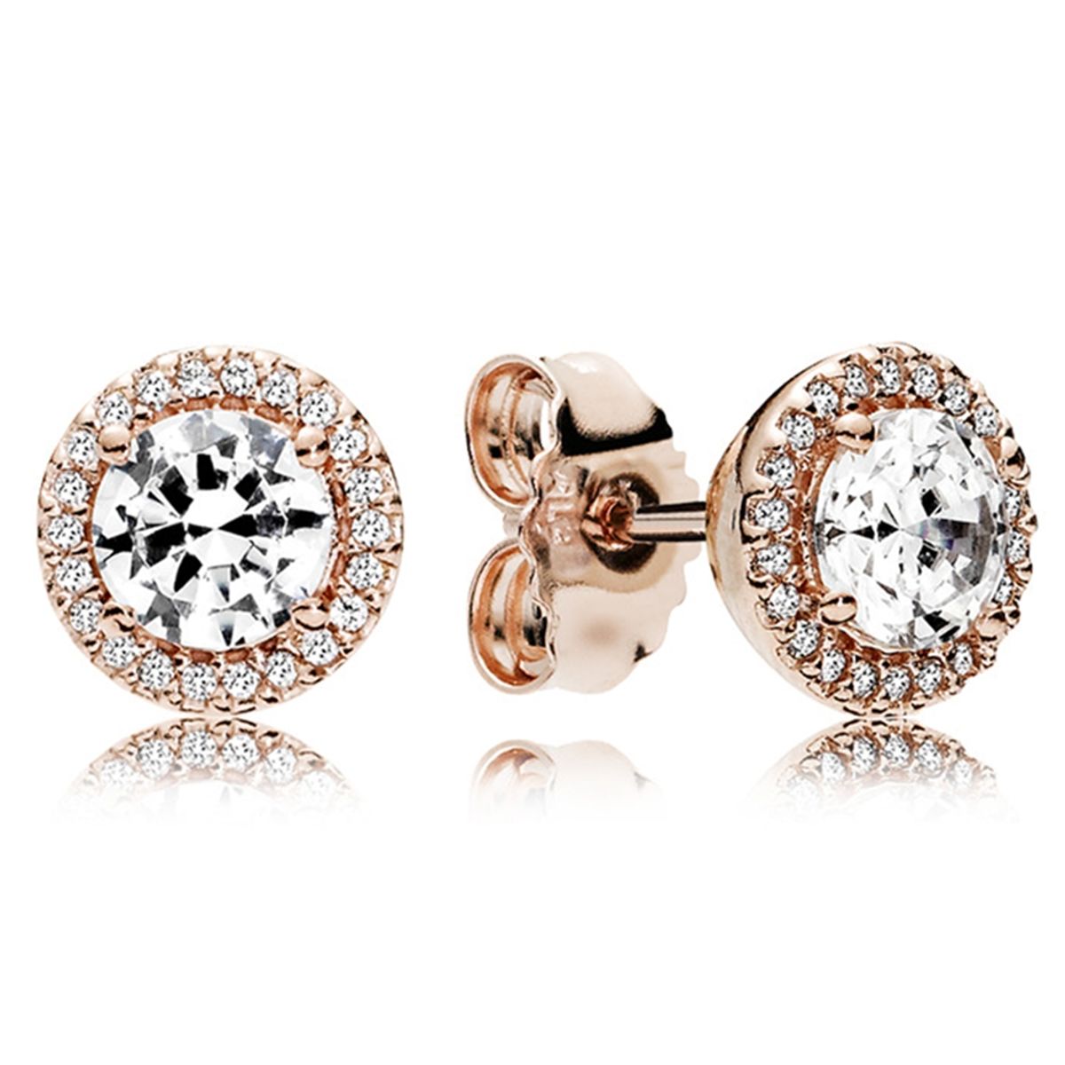 PANDORA - Aros De Oro Rosado Mujer Pandora