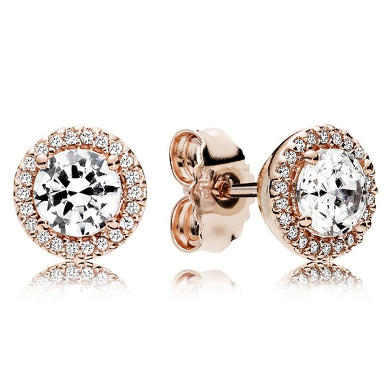 PANDORA - Aros De Oro Rosado Mujer Pandora