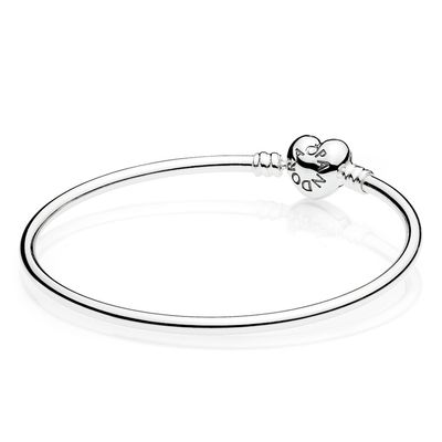 Imagen 2 del producto Pulsera Moments Rígida Plata Con Broche Corazón Mujer