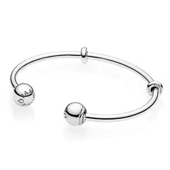 PANDORA - Pulsera Rigida Abierta en Plata Mujer