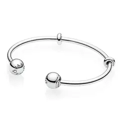 PANDORA - Pulsera Rigida Abierta en Plata Mujer