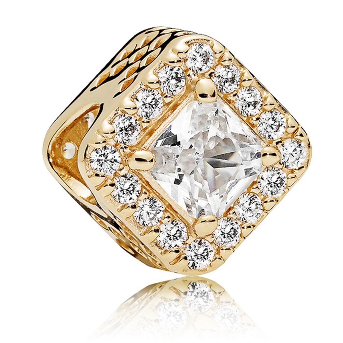 PANDORA - Dije Brillo Geométrico De Oro Mujer Pandora