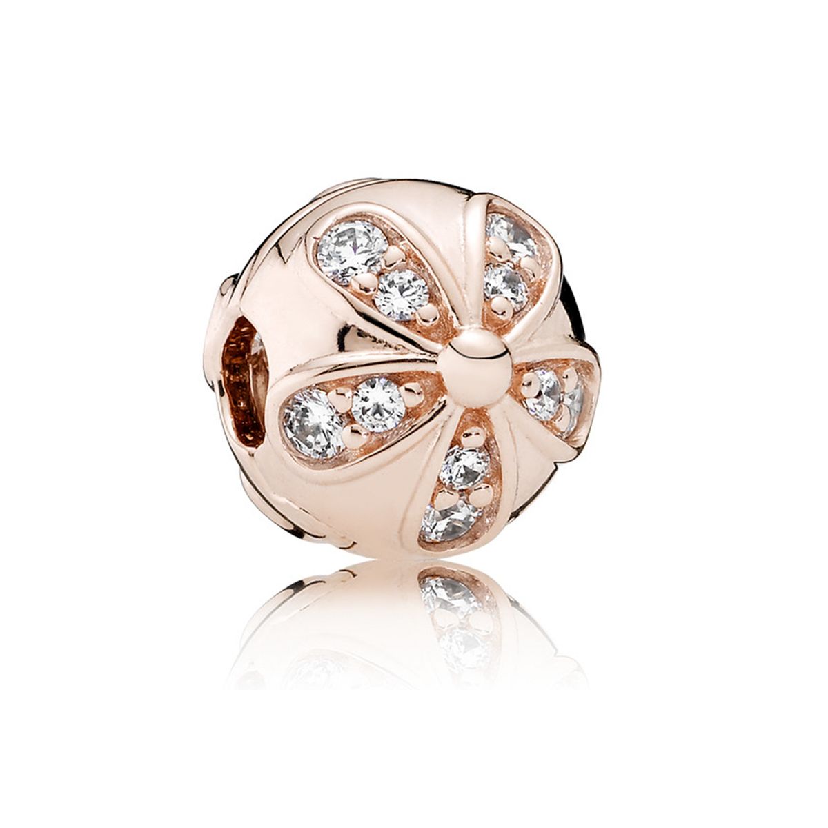 PANDORA - Charm Clip Margaritas Deslumbrantes Circonia Cúbica Clara Mujer Pandora