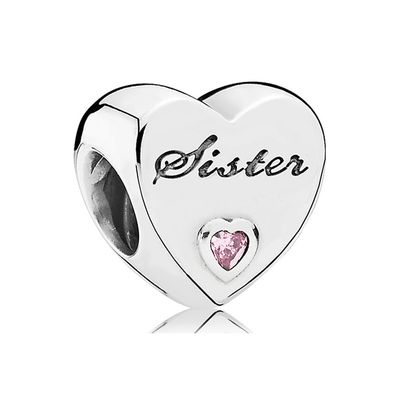 Imagen 2 del producto Charm Corazón Hermana De Plata Mujer