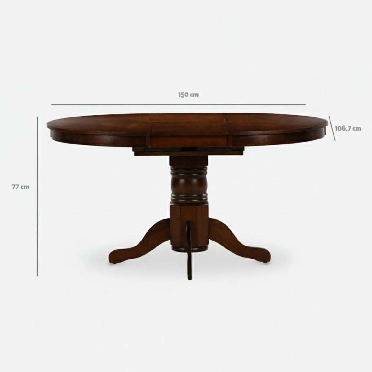CIC - Juego De Comedor 6 Sillas Extensible New Calabria Chocolate CIC