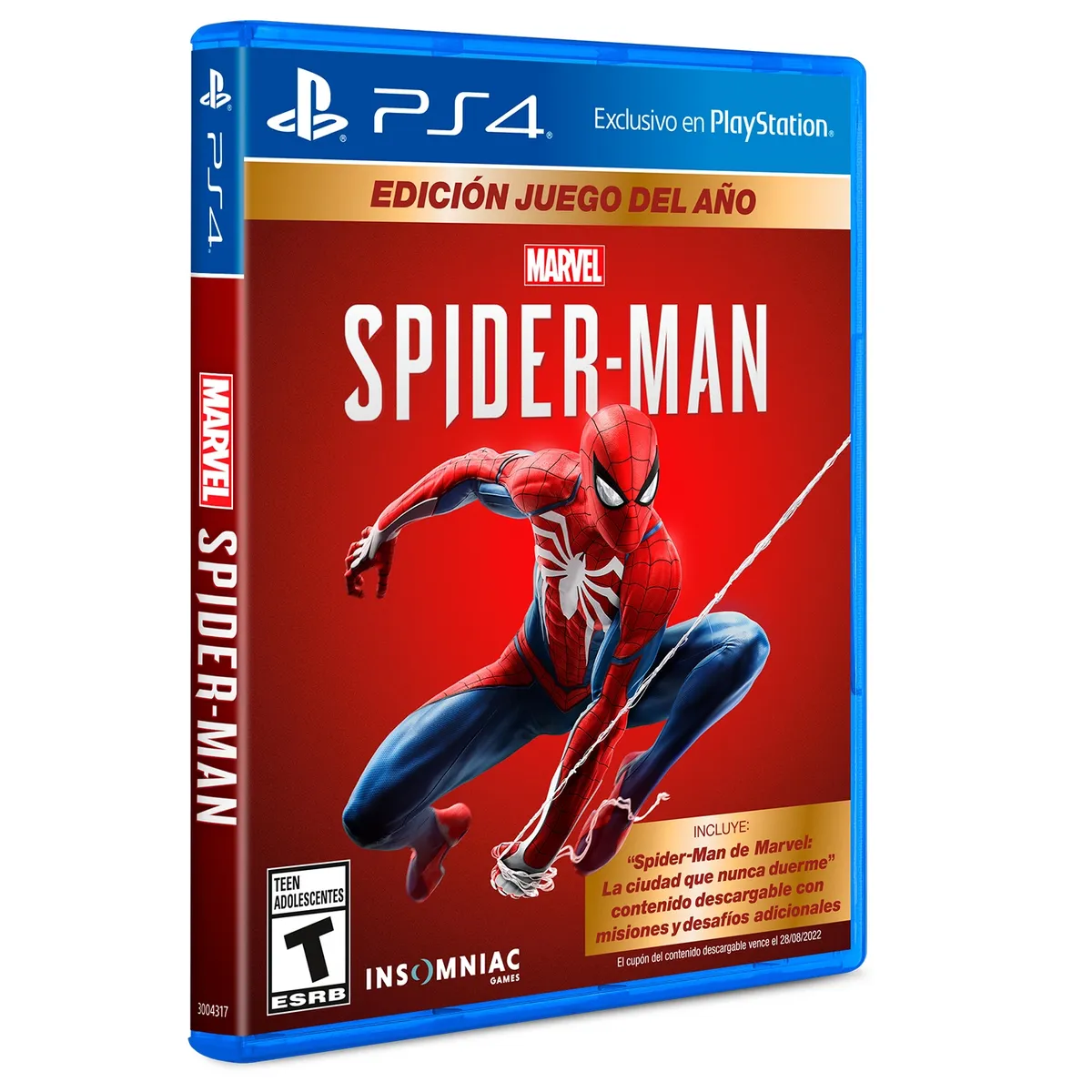 PLAYSTATION - Videojuego Spiderman Ps4 Playstation 4 Playstation
