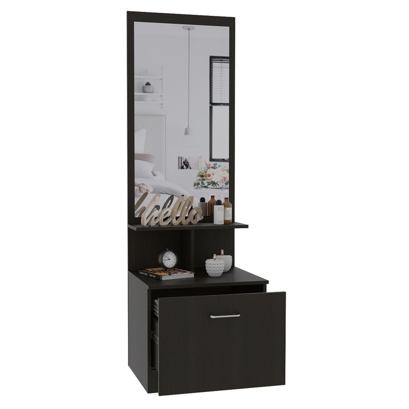 TUHOME - Velador Multifuncional Wengue Tuhome