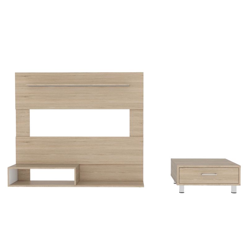 TUHOME - Panel Tv 40" + Mesa De Centro Tuhome