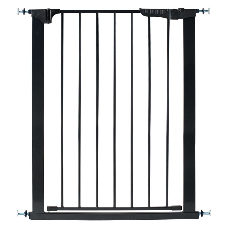 KIDCO - Puerta Seguridad Xl Cierre Automático Reja Negro 74X120 Cm Kidco