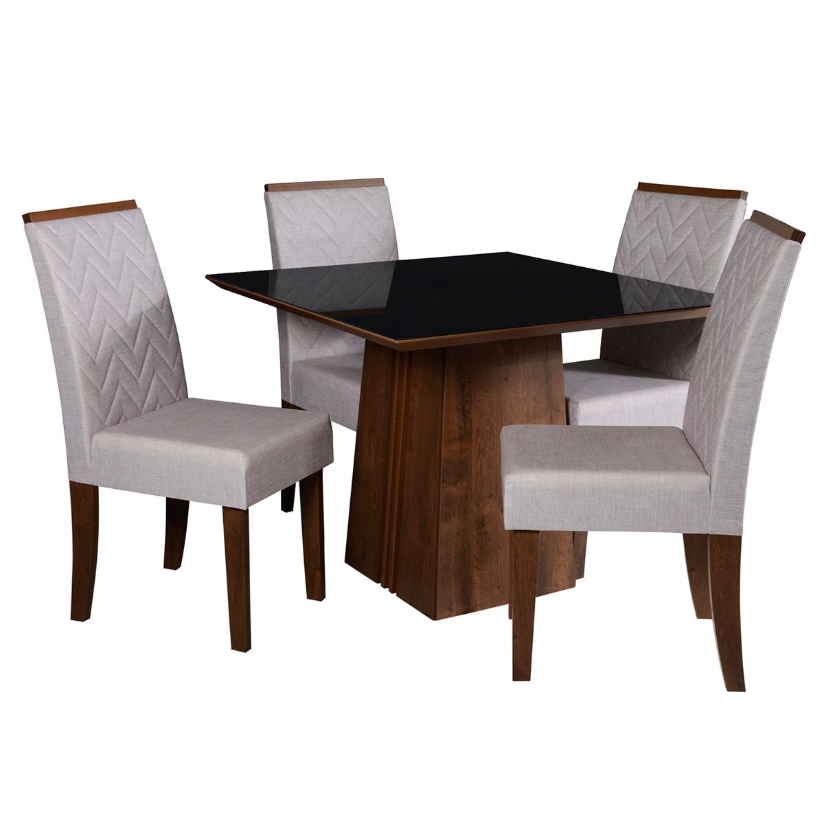 FAVATEX - Juego de Comedor 4 Sillas Inside Favatex