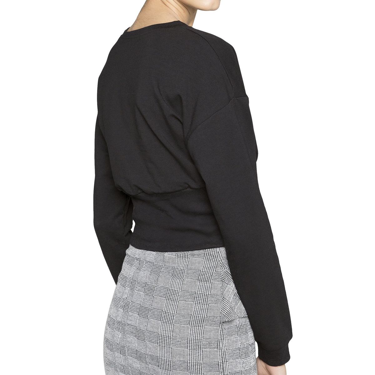 7 5 SETEPONTOCINCO - Polerón Corto Lace-Up En Puño