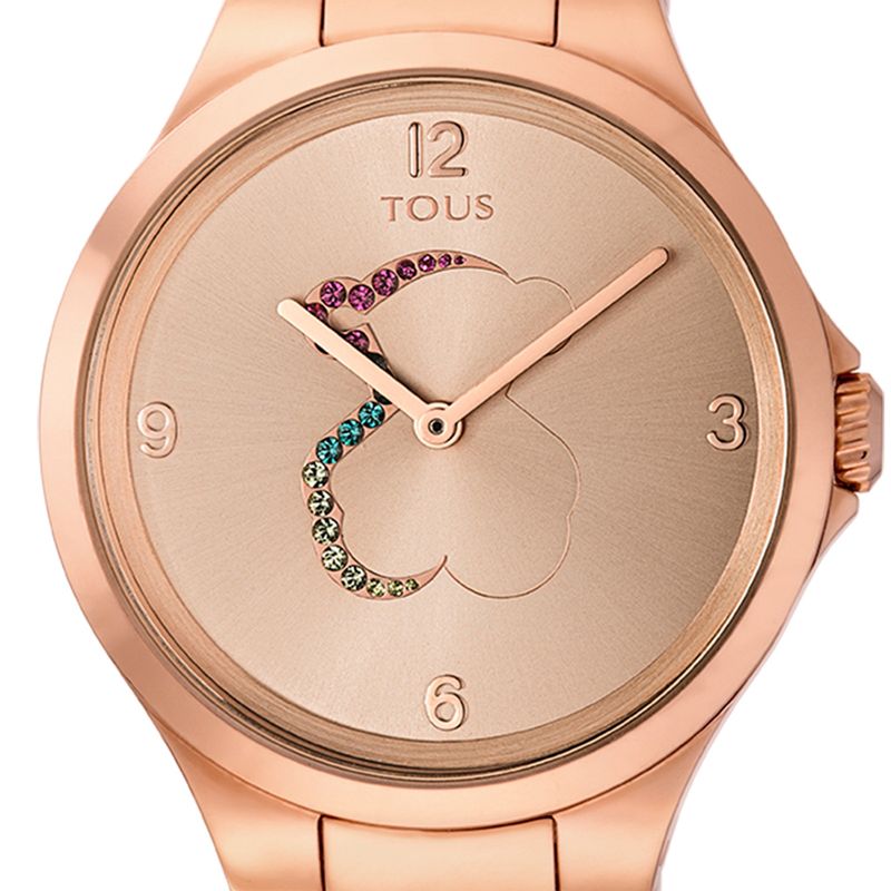TOUS - RELOJ MOTION DE ACERO IP ROSADO CON