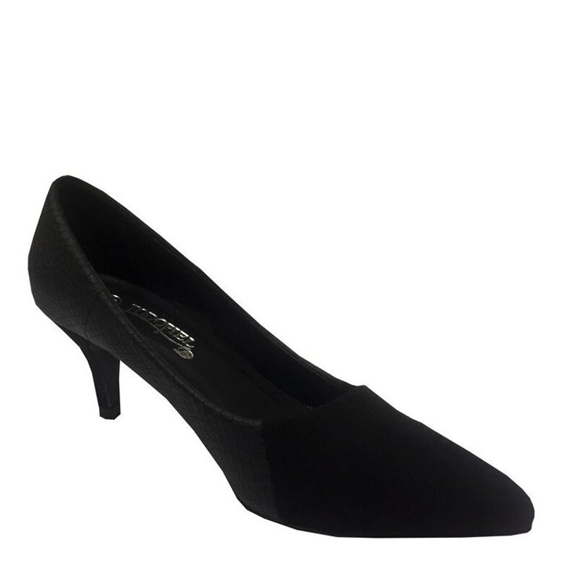 TODOPIEL - Zapato reina Gamuza ecológica Negro ZAU30 Todopiel