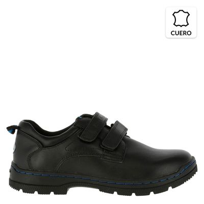 Imagen 1 del producto Calzado Escolar Niño Cuero Negro (35 a 40)