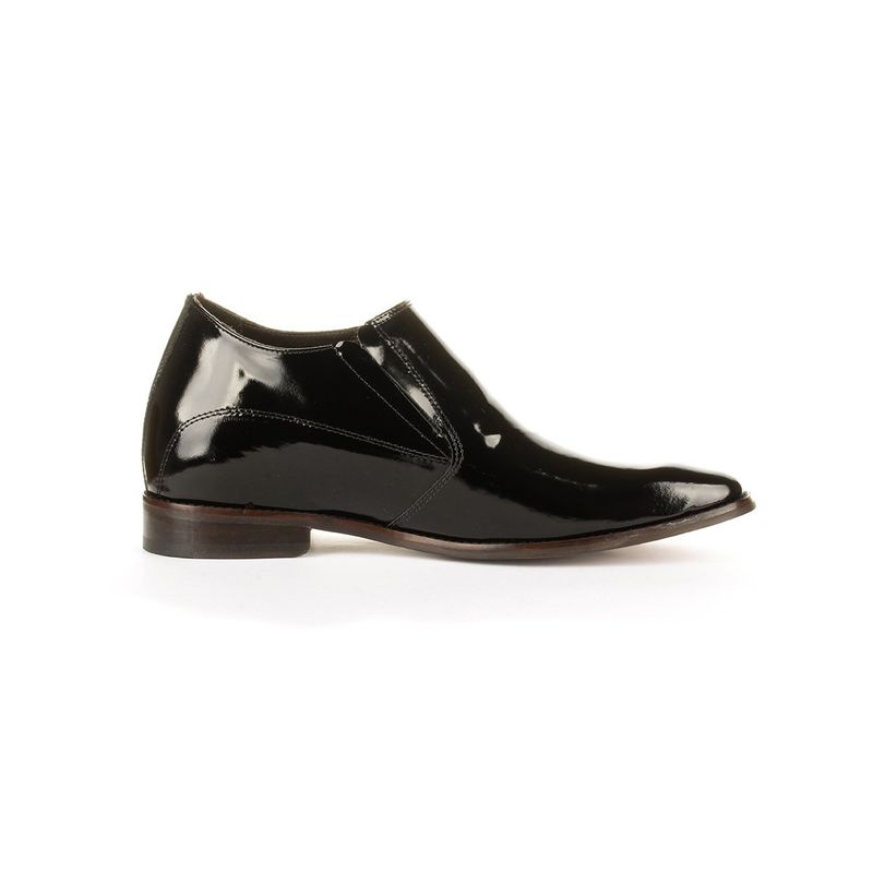 MAX DENEGRI - Zapato Hombre Style Charol Negro +7 Cm,.