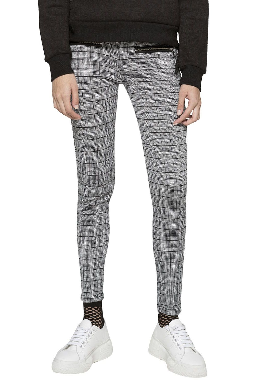 7 5 SETEPONTOCINCO - Pantalon Con Cierres Deco