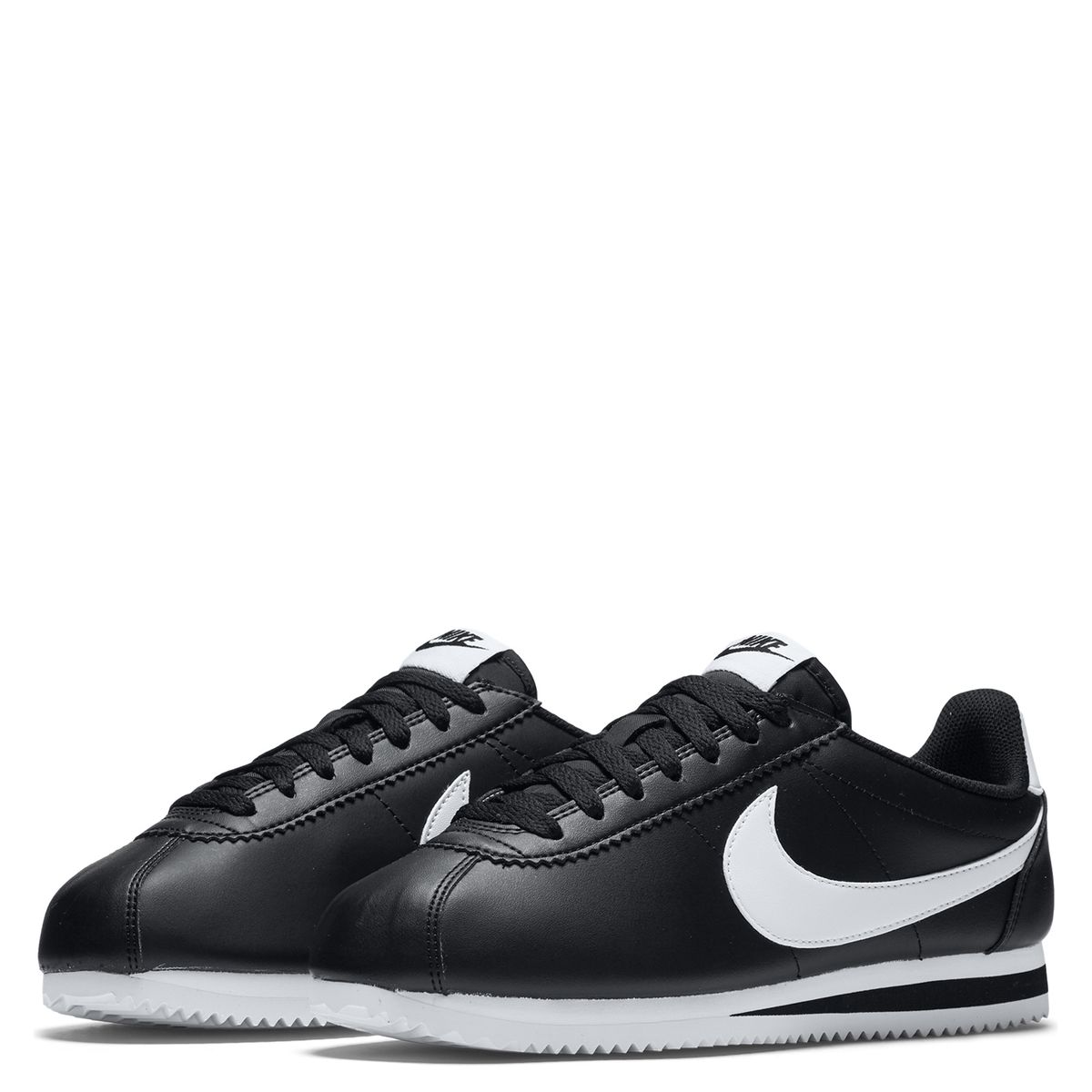 NIKE - Classic Cortez Leather Zapatilla Urbana Mujer Cuero Negro Nike