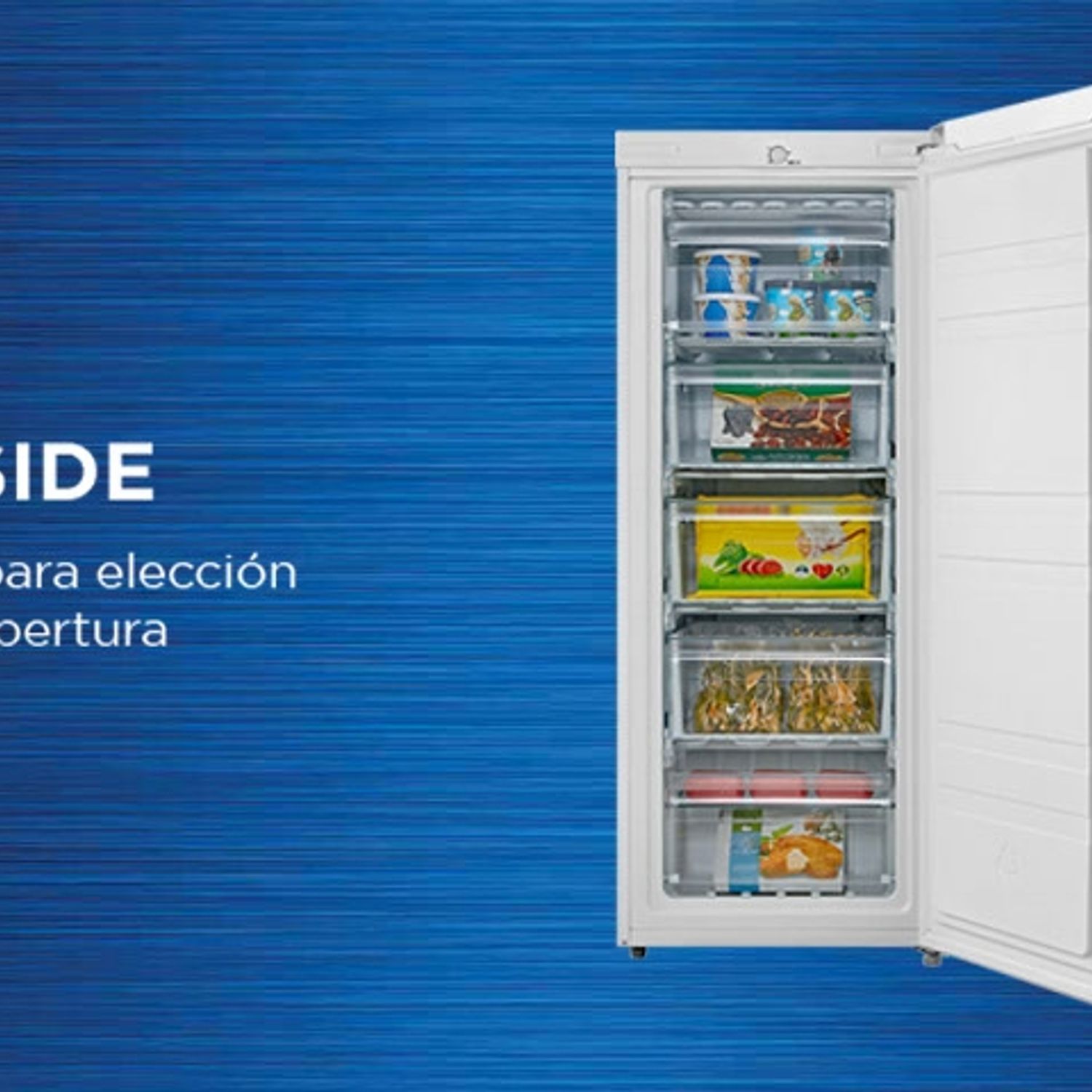 MIDEA Congelador Freezer Vertical 160 Litros MFV-1600B208FN Midea