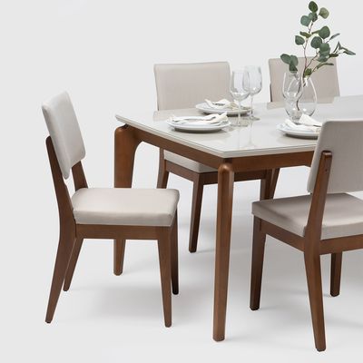 Imagen 2 del producto Juego De Comedor Laurent 1.8+6 Sillas Ella Off Wh