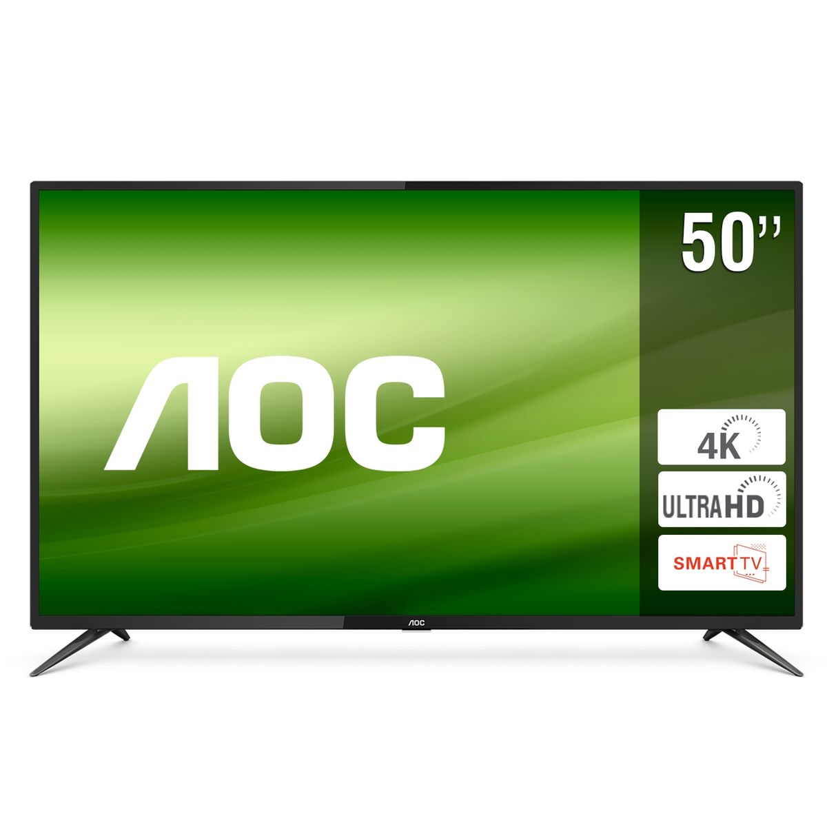 AOC - LED 50" 50U6285 4K Ultra HD Smart TV Plana