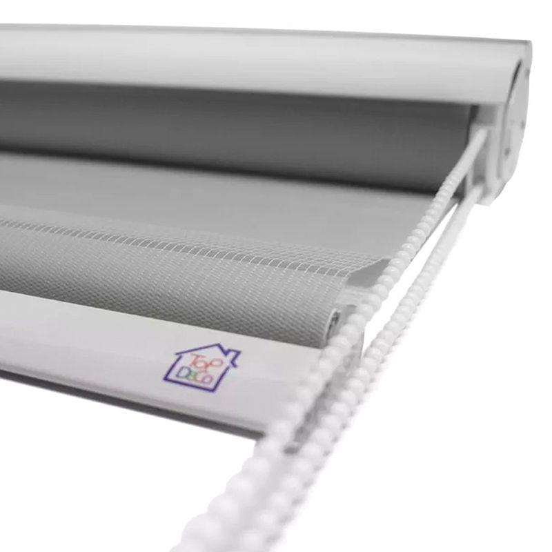 TOPDECO - Cortina Roller Zebra 140X240Cm Color Gris
